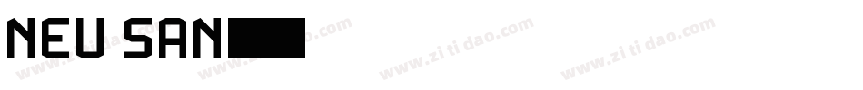 neu san字体转换